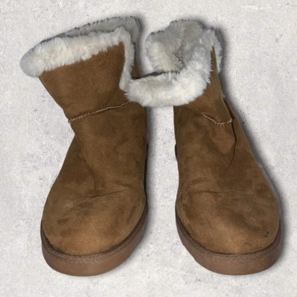 Juicy Couture Firecracker Boots Faux Fur Lined Hidden Winter Wedges Women's 9.5 - Picture 7 of 12